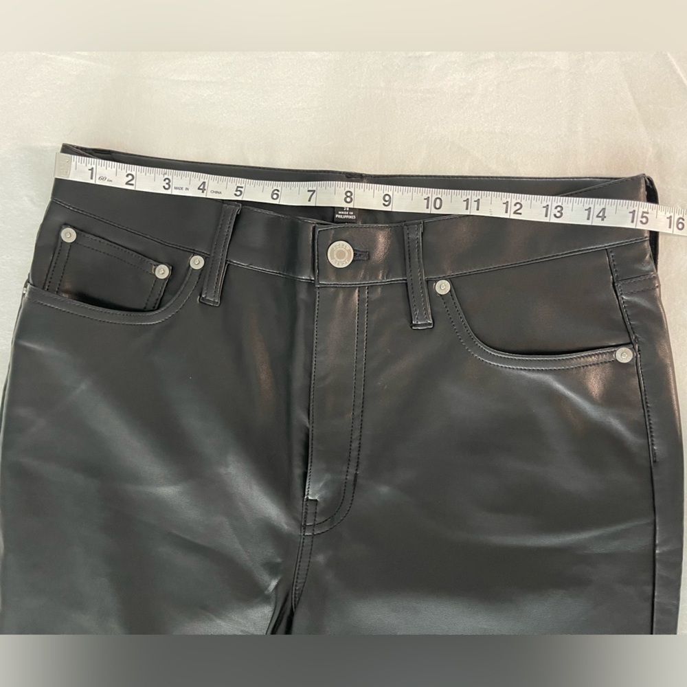 J.Crew | NWT | Faux Leather Pants | Black | 28 - Picture 4 of 8